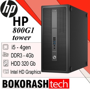 Системный блок HP EliteDesk 800 G1 tower / Intel Core i5 4 gen / DDR3-4GB / HDD-320GB (к.9080-1)