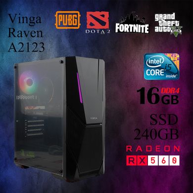 Системный блок Vinga Raven A2123 / i5 6 gen / 16GB DDR4 / SSD 240GB / RX 560 4 GB (к.26072021-2)