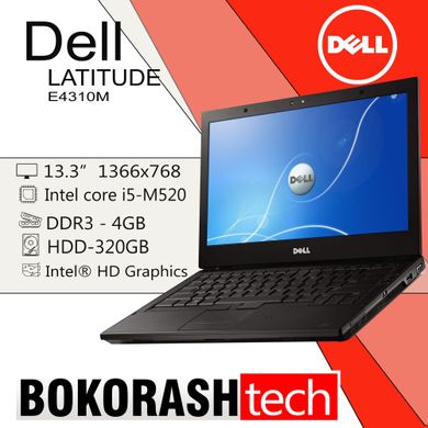 Ноутбук DELL E4310 / 13.3" / Intel core i5-M520 / DDR3-4GB / HDD-320GB / Intel HD Graphics (к.00117160)