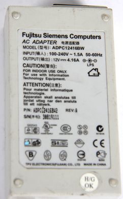 Блок питания/зарядное устройство "Fujitsu Siemens" 12V/ADPC12416BW(Б/У)