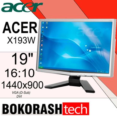 Монитор ACER X193W / 19" / 1440×900 / 16:10 / (к.0200008142)