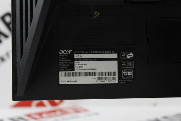 Монітор Acer V173A / 17" / 1280 x 1024 / (к.0200008147)