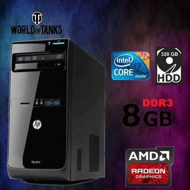 Системний Блок HP PRO 3500MT / Intel® Core™I7-3gen / DDR3-8GB / HDD-320GB /AMD RADEON HD 5570  (к.00100592-3)