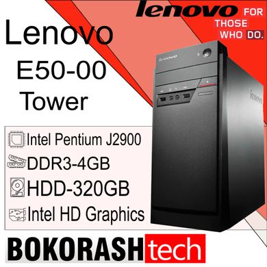 Системный блок Lenovo E50-00 / Tower / Intel Pentium J2900 / DDR3-4GB / HDD-320GB / HD Graphics (к.00100659)