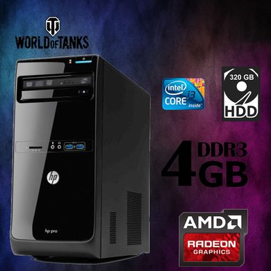 Системний Блок HP PRO 3500MT / Intel® Core™I3-3gen / DDR3-4GB / HDD-320GB / AMD RADEON HD 5570 1G (к.00100592)