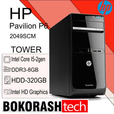 Системный блок HP Pavilion P6 / Intel Core I5-2gen / DDR3-8GB / HDD-320GB (к.00101069-2)