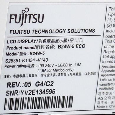 Монитор Fujitsu B24W-5 / 24" / 16:10 / 1920x1200 (к.3690)